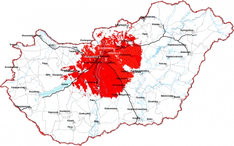Budapesti frekvenciacsere - Térkép